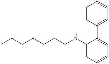 N-heptyl-2-phenylaniline Structure
