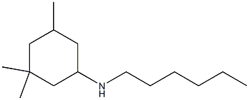 N-hexyl-3,3,5-trimethylcyclohexan-1-amine 구조식 이미지