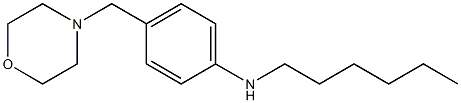 N-hexyl-4-(morpholin-4-ylmethyl)aniline 구조식 이미지