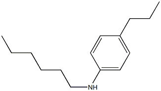 N-hexyl-4-propylaniline 구조식 이미지