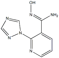 N'-hydroxy-2-(1H-1,2,4-triazol-1-yl)pyridine-3-carboximidamide Structure