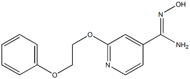 N'-hydroxy-2-(2-phenoxyethoxy)pyridine-4-carboximidamide Structure