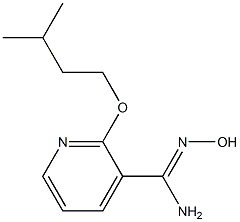 N'-hydroxy-2-(3-methylbutoxy)pyridine-3-carboximidamide 구조식 이미지