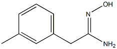 N'-hydroxy-2-(3-methylphenyl)ethanimidamide 구조식 이미지