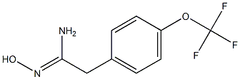 N'-hydroxy-2-[4-(trifluoromethoxy)phenyl]ethanimidamide 구조식 이미지