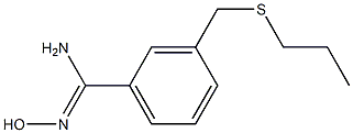 N'-hydroxy-3-[(propylsulfanyl)methyl]benzene-1-carboximidamide Structure