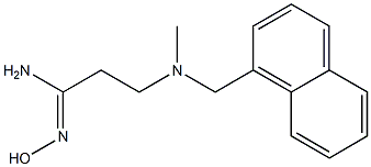 N'-hydroxy-3-[methyl(naphthalen-1-ylmethyl)amino]propanimidamide Structure