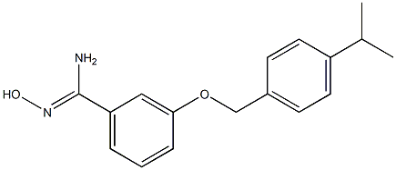 N'-hydroxy-3-{[4-(propan-2-yl)phenyl]methoxy}benzene-1-carboximidamide Structure