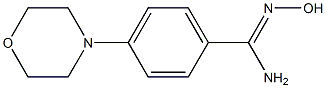 N'-hydroxy-4-(morpholin-4-yl)benzene-1-carboximidamide 구조식 이미지