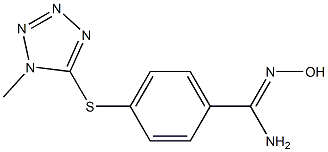 N'-hydroxy-4-[(1-methyl-1H-1,2,3,4-tetrazol-5-yl)sulfanyl]benzene-1-carboximidamide Structure