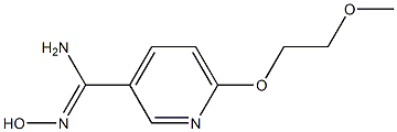 N'-hydroxy-6-(2-methoxyethoxy)pyridine-3-carboximidamide Structure