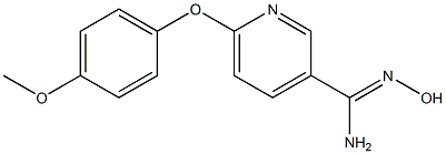 N'-hydroxy-6-(4-methoxyphenoxy)pyridine-3-carboximidamide Structure