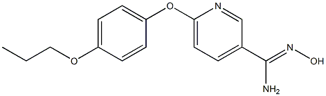 N'-hydroxy-6-(4-propoxyphenoxy)pyridine-3-carboximidamide Structure