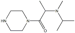 N-isopropyl-N-methyl-N-(1-methyl-2-oxo-2-piperazin-1-ylethyl)amine Structure