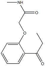 N-methyl-2-(2-propionylphenoxy)acetamide 구조식 이미지