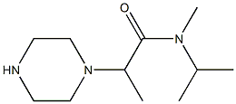 N-methyl-2-(piperazin-1-yl)-N-(propan-2-yl)propanamide 구조식 이미지