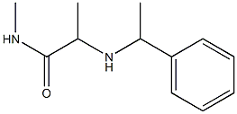 N-methyl-2-[(1-phenylethyl)amino]propanamide 구조식 이미지