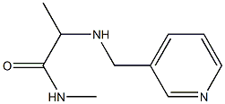 N-methyl-2-[(pyridin-3-ylmethyl)amino]propanamide Structure