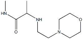 N-methyl-2-{[2-(morpholin-4-yl)ethyl]amino}propanamide Structure