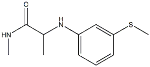 N-methyl-2-{[3-(methylsulfanyl)phenyl]amino}propanamide 구조식 이미지