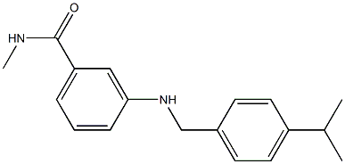 N-methyl-3-({[4-(propan-2-yl)phenyl]methyl}amino)benzamide Structure