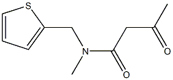 N-methyl-3-oxo-N-(thiophen-2-ylmethyl)butanamide 구조식 이미지