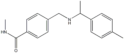 N-methyl-4-({[1-(4-methylphenyl)ethyl]amino}methyl)benzamide Structure
