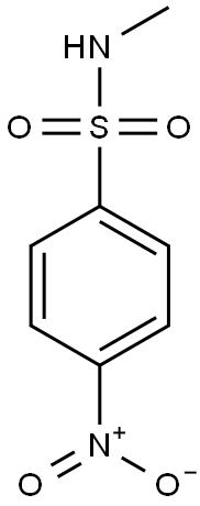 N-methyl-4-nitrobenzenesulfonamide 구조식 이미지