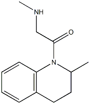 N-methyl-N-[2-(2-methyl-3,4-dihydroquinolin-1(2H)-yl)-2-oxoethyl]amine 구조식 이미지