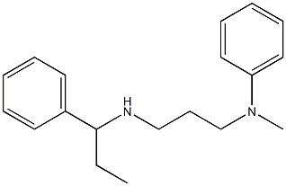 N-methyl-N-{3-[(1-phenylpropyl)amino]propyl}aniline Structure