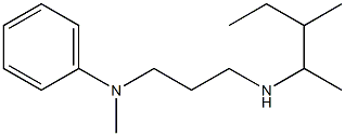 N-methyl-N-{3-[(3-methylpentan-2-yl)amino]propyl}aniline Structure