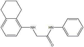 N-phenyl-2-(5,6,7,8-tetrahydronaphthalen-1-ylamino)acetamide Structure