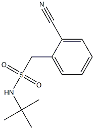 N-tert-butyl(2-cyanophenyl)methanesulfonamide Structure