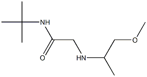 N-tert-butyl-2-[(1-methoxypropan-2-yl)amino]acetamide Structure