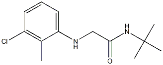 N-tert-butyl-2-[(3-chloro-2-methylphenyl)amino]acetamide Structure