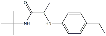 N-tert-butyl-2-[(4-ethylphenyl)amino]propanamide Structure