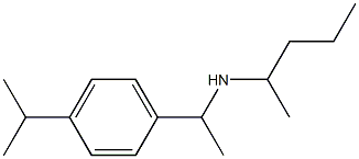 pentan-2-yl({1-[4-(propan-2-yl)phenyl]ethyl})amine Structure