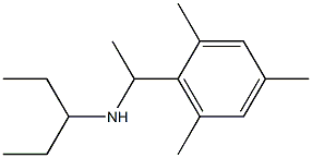 pentan-3-yl[1-(2,4,6-trimethylphenyl)ethyl]amine Structure