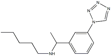 pentyl({1-[3-(1H-1,2,3,4-tetrazol-1-yl)phenyl]ethyl})amine Structure