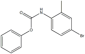 phenyl N-(4-bromo-2-methylphenyl)carbamate 구조식 이미지