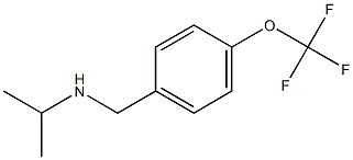 propan-2-yl({[4-(trifluoromethoxy)phenyl]methyl})amine 구조식 이미지