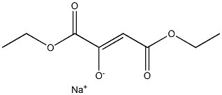 sodium 1,4-diethoxy-1,4-dioxobut-2-en-2-olate Structure