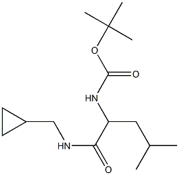 tert-butyl 1-{[(cyclopropylmethyl)amino]carbonyl}-3-methylbutylcarbamate 구조식 이미지