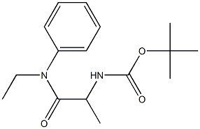 tert-butyl 2-[ethyl(phenyl)amino]-1-methyl-2-oxoethylcarbamate 구조식 이미지