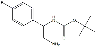 tert-butyl 2-amino-1-(4-fluorophenyl)ethylcarbamate 구조식 이미지