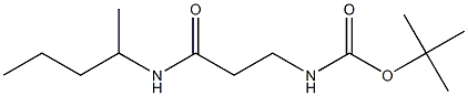 tert-butyl 3-[(1-methylbutyl)amino]-3-oxopropylcarbamate Structure