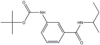 tert-butyl 3-[(sec-butylamino)carbonyl]phenylcarbamate 구조식 이미지
