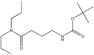 tert-butyl 4-(dipropylamino)-4-oxobutylcarbamate Structure