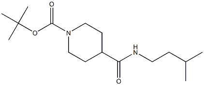 tert-butyl 4-[(isopentylamino)carbonyl]piperidine-1-carboxylate 구조식 이미지