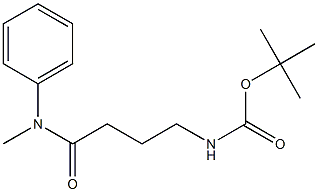 tert-butyl 4-[methyl(phenyl)amino]-4-oxobutylcarbamate 구조식 이미지